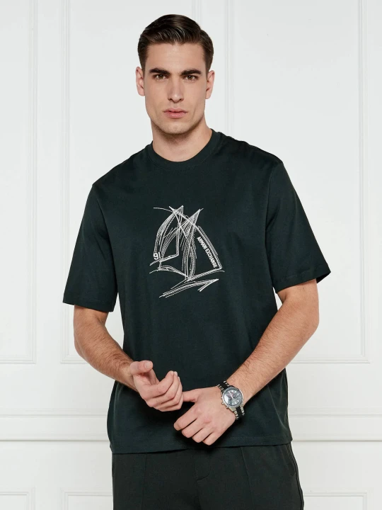 Zdjęcie produktu Armani Exchange T-shirt | Regular Fit zielony