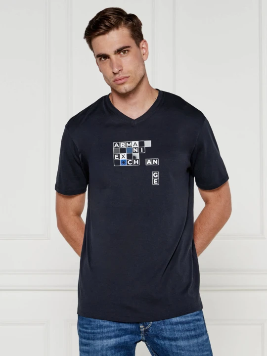 Zdjęcie produktu Armani Exchange T-shirt | Regular Fit granatowy