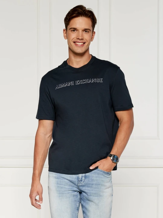 Zdjęcie produktu Armani Exchange T-shirt | Regular Fit granatowy