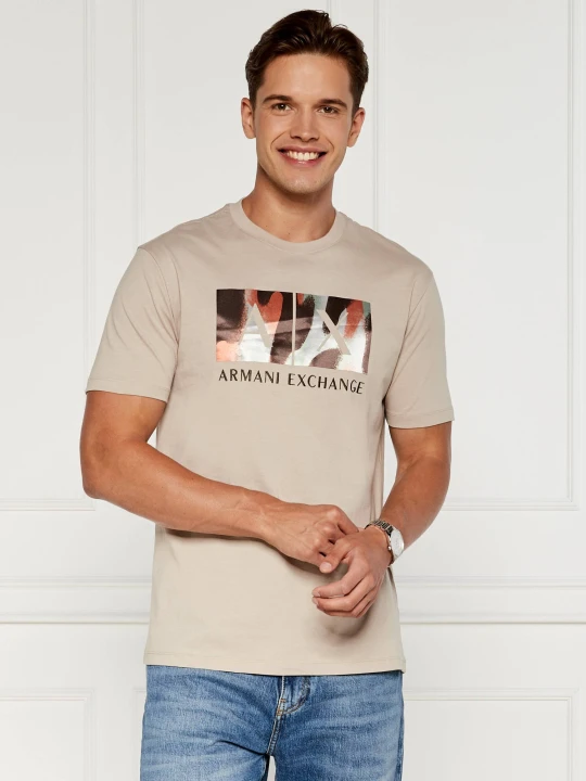 Zdjęcie produktu Armani Exchange T-shirt | Regular Fit beżowy