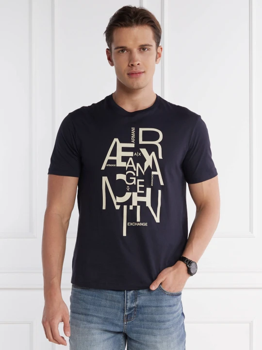 Zdjęcie produktu Armani Exchange T-shirt | Regular Fit granatowy