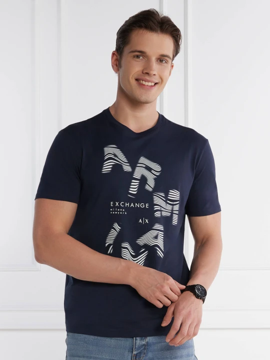 Zdjęcie produktu Armani Exchange T-shirt | Regular Fit granatowy
