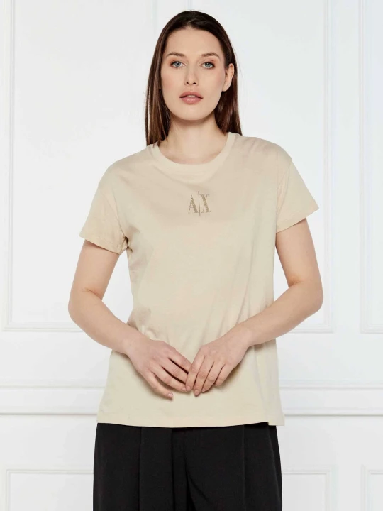 Zdjęcie produktu Armani Exchange T-shirt | Relaxed fit beżowy