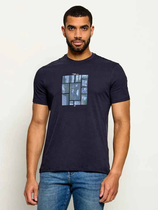 Zdjęcie produktu Armani Exchange T-shirt | Slim Fit granatowy
