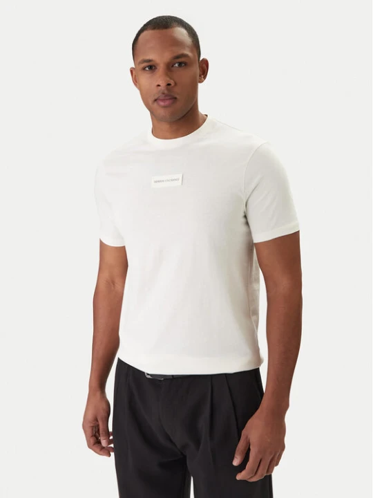 Zdjęcie produktu Armani Exchange T-Shirt XM002471 AF10356 U1074 Écru Slim Fit Kremowy