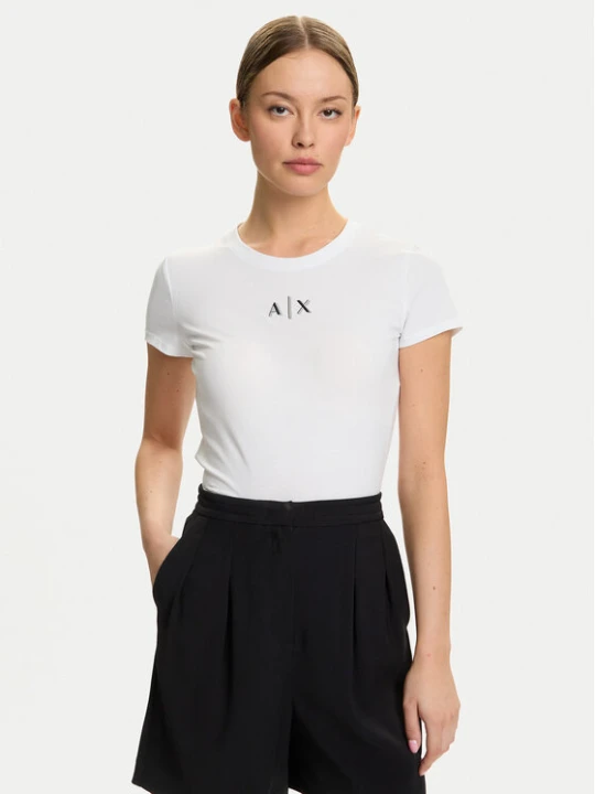 Zdjęcie produktu Armani Exchange T-Shirt XW001382 AF16294 U0002 Biały Slim Fit