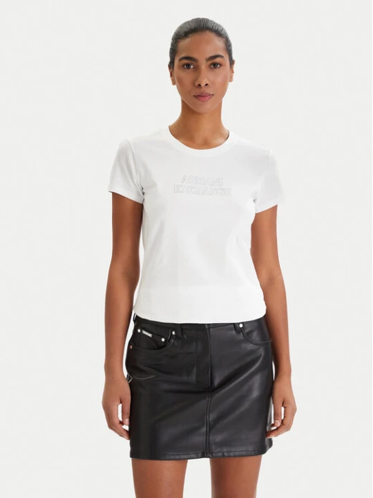 Zdjęcie produktu Armani Exchange T-Shirt XW002293 AF17173 U0002 Biały Slim Fit