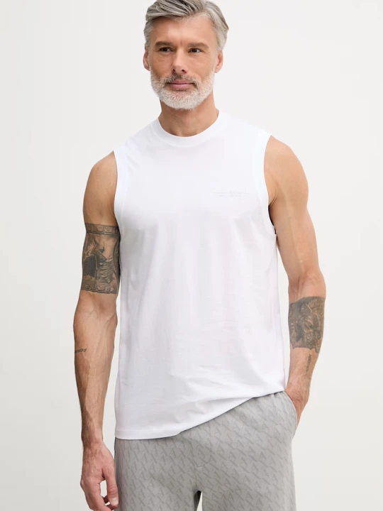 Zdjęcie produktu Armani Exchange top męski bawełniany biały