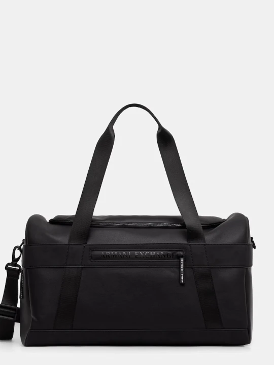 Zdjęcie produktu Armani Exchange torba podróżna męska z imitacji skóry czarny