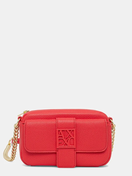 Zdjęcie produktu Armani Exchange torebka damska z imitacji skóry czerwony