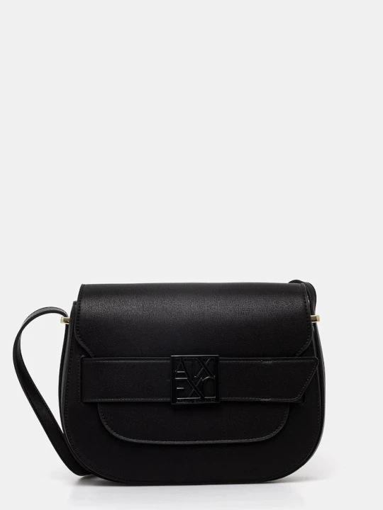 Zdjęcie produktu Armani Exchange torebka crossbody damska z imitacji skóry czarny