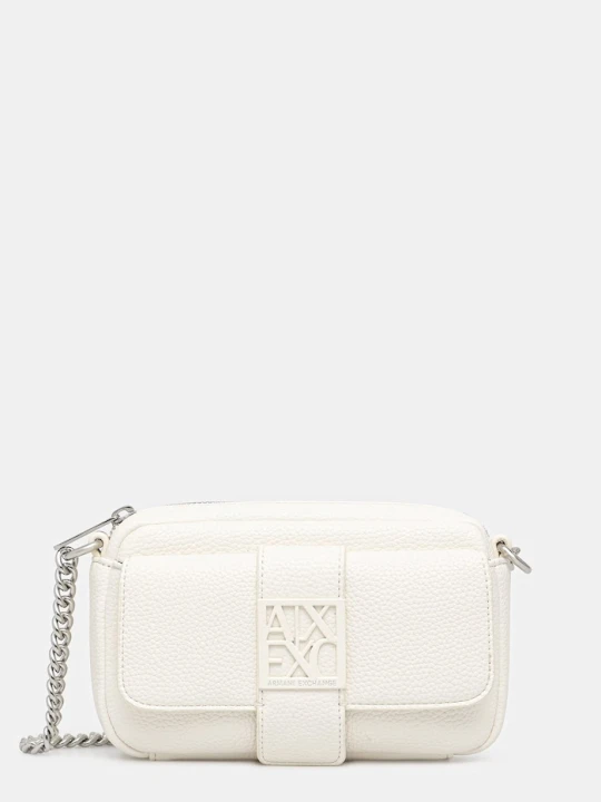 Zdjęcie produktu Armani Exchange torebka damska z imitacji skóry beżowy