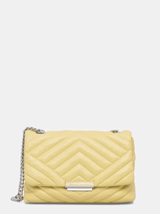 Zdjęcie produktu Armani Exchange torebka crossbody damska z imitacji skóry żółty