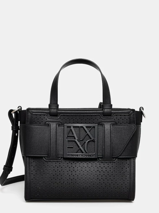 Zdjęcie produktu Armani Exchange torebka crossbody damska z imitacji skóry czarny