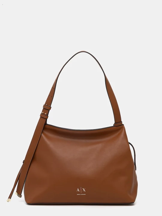 Zdjęcie produktu Armani Exchange torebka tote damska z imitacji skóry brązowy