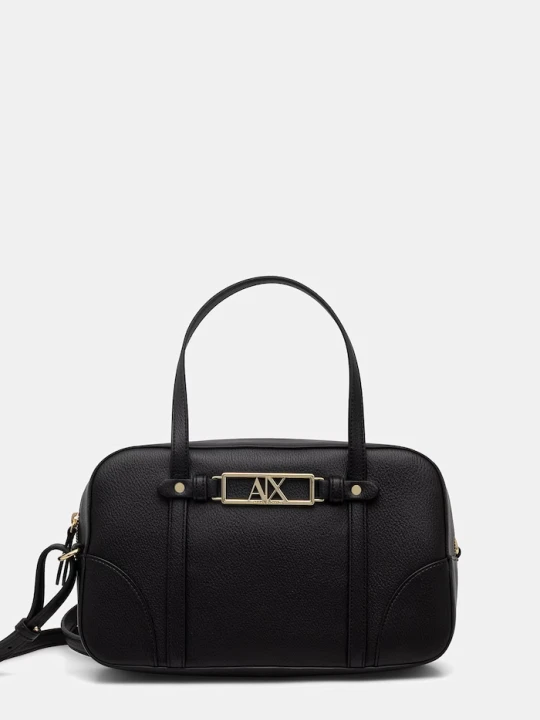 Zdjęcie produktu Armani Exchange torebka crossbody damska z imitacji skóry czarny
