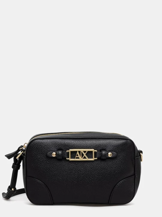 Zdjęcie produktu Armani Exchange torebka crossbody damska z imitacji skóry czarny