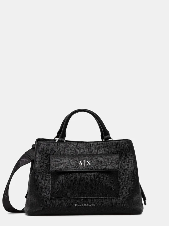 Zdjęcie produktu Armani Exchange torebka damska z imitacji skóry czarny