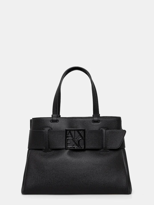Zdjęcie produktu Armani Exchange torebka shopper damska z imitacji skóry czarny