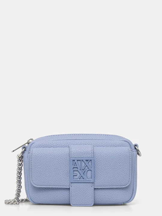 Zdjęcie produktu Armani Exchange torebka damska z imitacji skóry niebieski