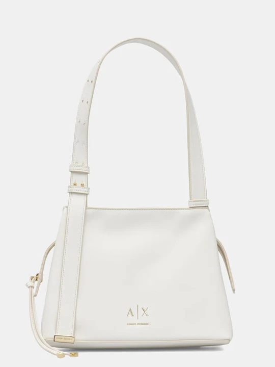 Zdjęcie produktu Armani Exchange torebka damska z imitacji skóry biały