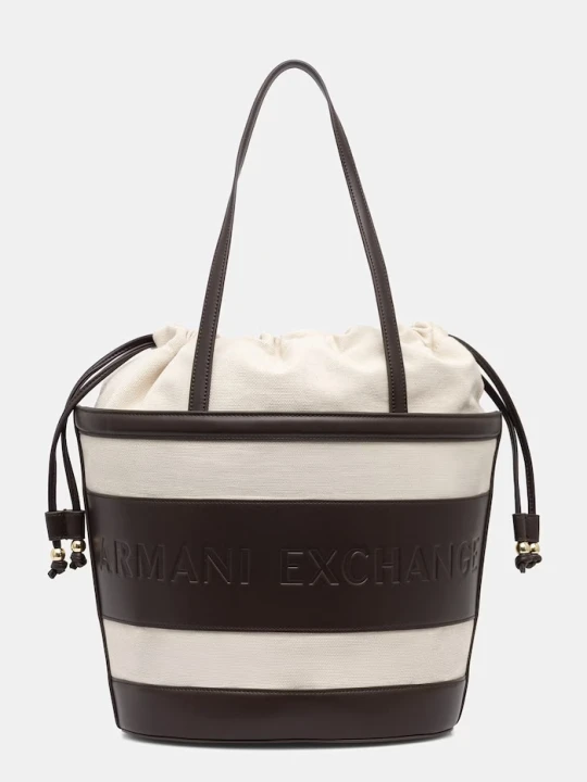 Zdjęcie produktu Armani Exchange torebka shopper damska beżowy