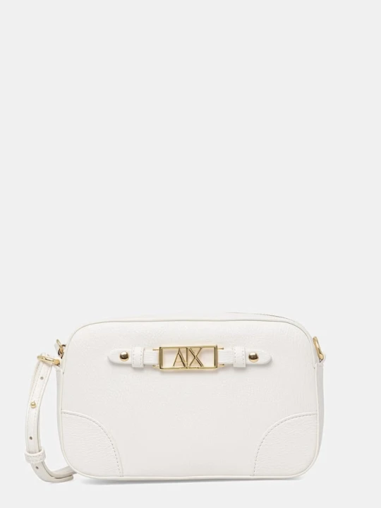 Zdjęcie produktu Armani Exchange torebka crossbody damska z imitacji skóry biały