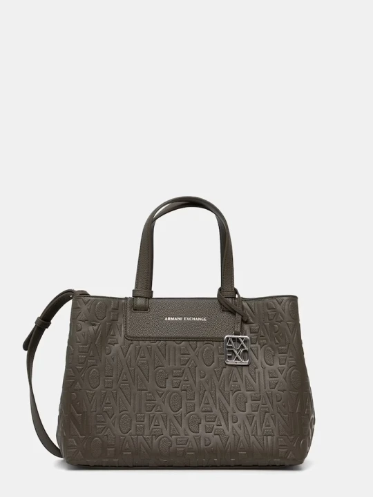Zdjęcie produktu Armani Exchange torebka damska z imitacji skóry zielony