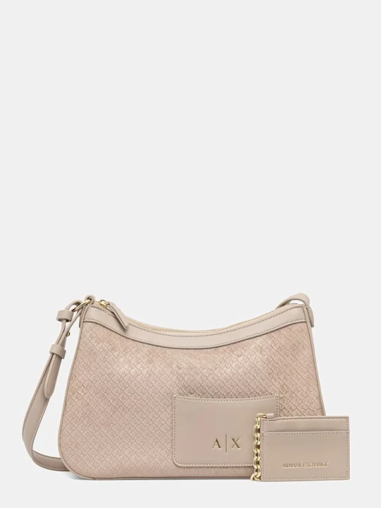 Zdjęcie produktu Armani Exchange torebka bagietka damska beżowy