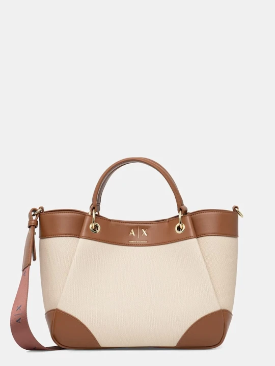 Zdjęcie produktu Armani Exchange torebka crossbody damska beżowy