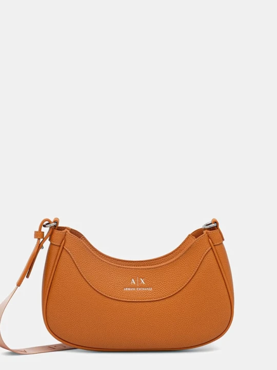 Zdjęcie produktu Armani Exchange torebka crossbody damska z imitacji skóry pomarańczowy