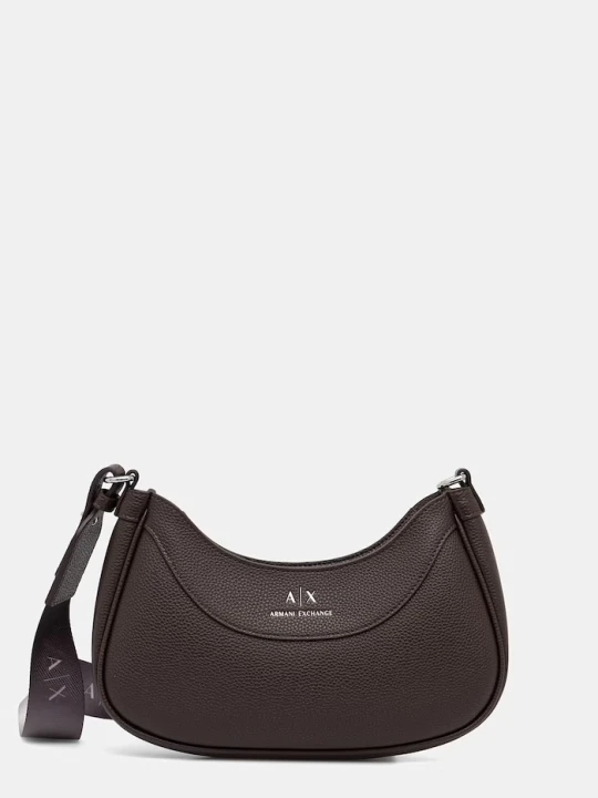 Zdjęcie produktu Armani Exchange torebka crossbody damska z imitacji skóry brązowy