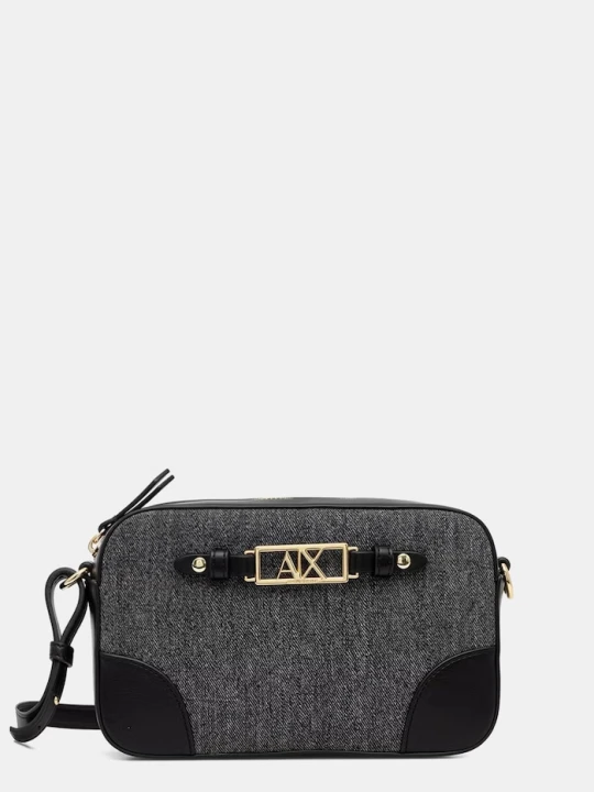 Zdjęcie produktu Armani Exchange torebka crossbody damska z imitacji skóry czarny