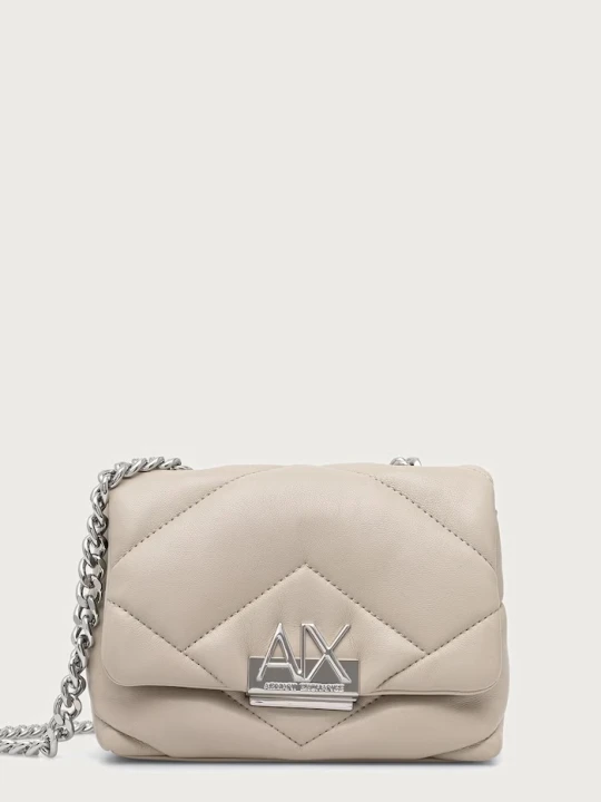 Zdjęcie produktu Armani Exchange torebka crossbody damska z imitacji skóry beżowy