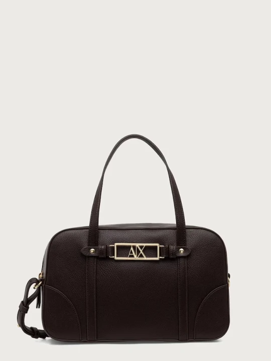 Zdjęcie produktu Armani Exchange torebka crossbody damska z imitacji skóry brązowy