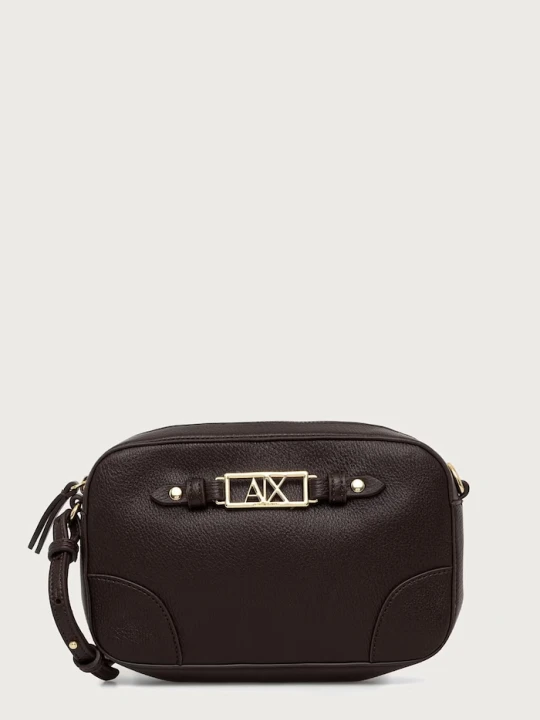 Zdjęcie produktu Armani Exchange torebka crossbody damska z imitacji skóry brązowy