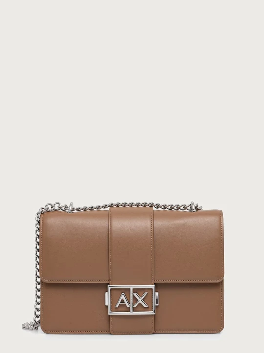 Zdjęcie produktu Armani Exchange torebka crossbody damska z imitacji skóry brązowy