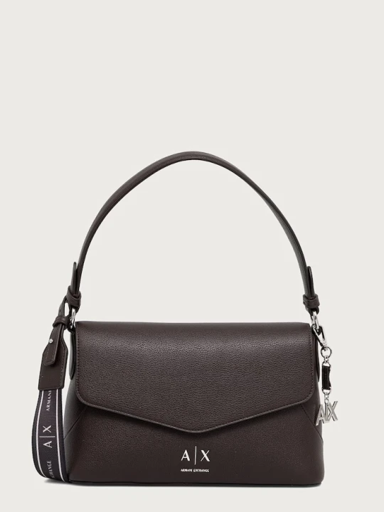 Zdjęcie produktu Armani Exchange torebka crossbody damska z imitacji skóry brązowy