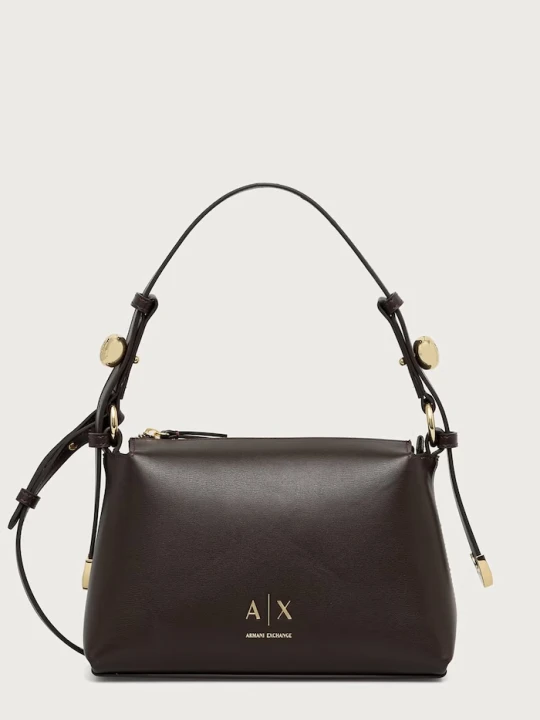 Zdjęcie produktu Armani Exchange torebka crossbody damska z imitacji skóry brązowy