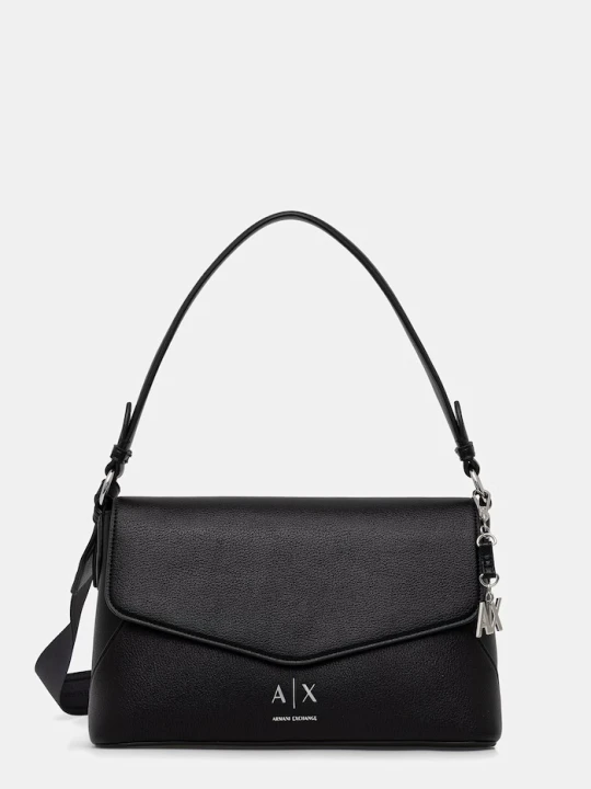 Zdjęcie produktu Armani Exchange torebka crossbody damska z imitacji skóry czarny