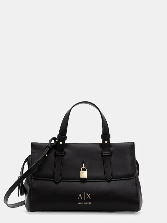 Zdjęcie produktu Armani Exchange torebka crossbody damska z imitacji skóry czarny
