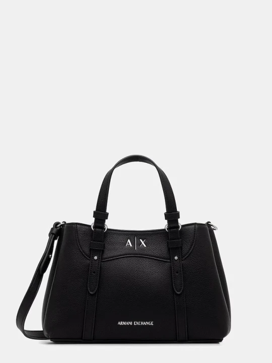 Zdjęcie produktu Armani Exchange torebka crossbody damska z imitacji skóry czarny