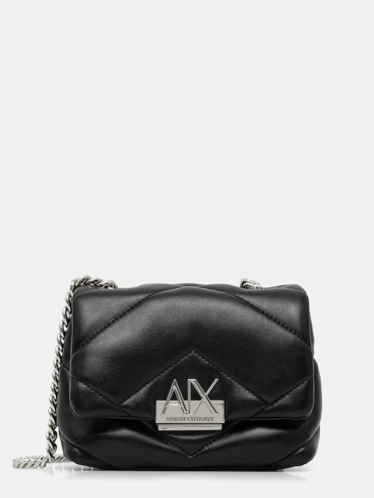 Zdjęcie produktu Armani Exchange torebka crossbody damska z imitacji skóry czarny