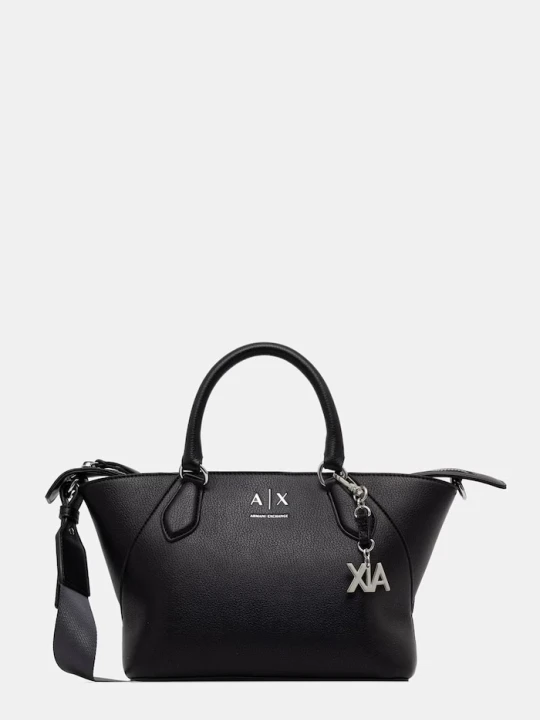 Zdjęcie produktu Armani Exchange torebka crossbody damska z imitacji skóry czarny