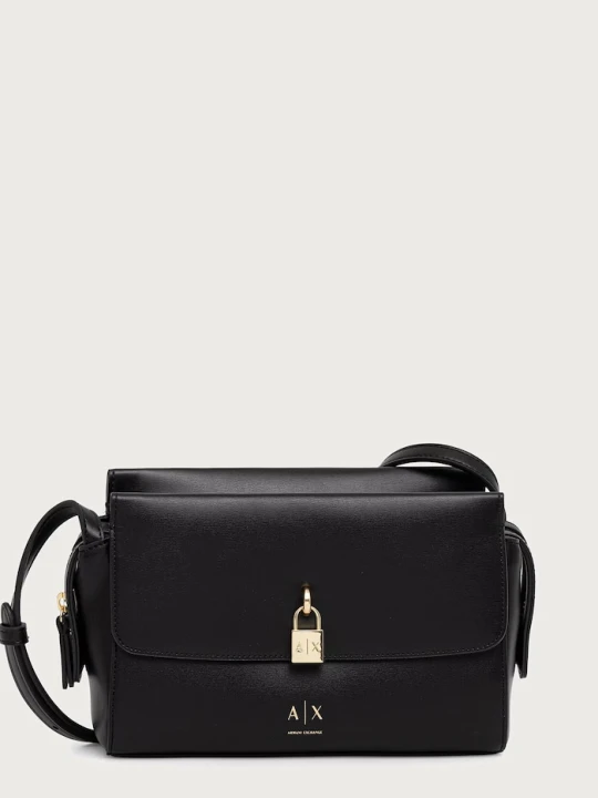 Zdjęcie produktu Armani Exchange torebka crossbody damska z imitacji skóry czarny
