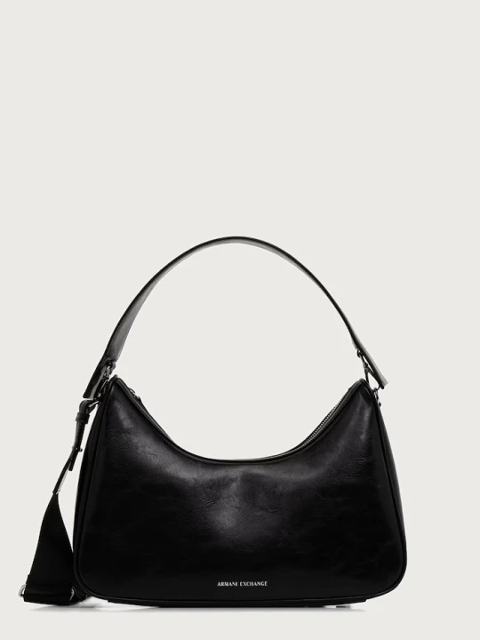 Zdjęcie produktu Armani Exchange torebka crossbody damska z imitacji skóry czarny