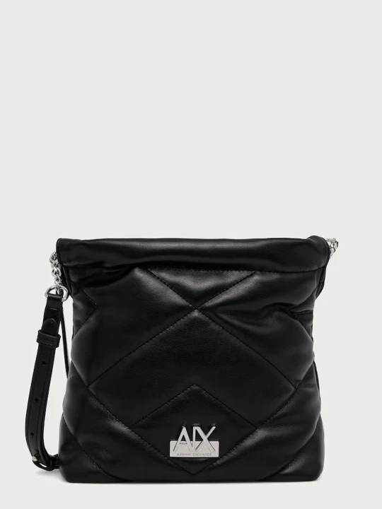 Zdjęcie produktu Armani Exchange torebka crossbody damska z imitacji skóry czarny