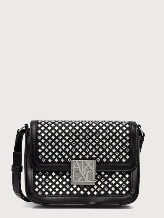 Zdjęcie produktu Armani Exchange torebka crossbody damska z imitacji skóry czarny