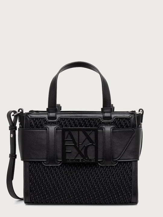 Zdjęcie produktu Armani Exchange torebka crossbody damska z imitacji skóry czarny