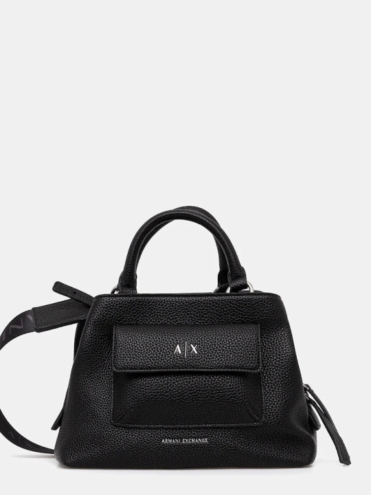 Zdjęcie produktu Armani Exchange torebka crossbody damska z imitacji skóry czarny